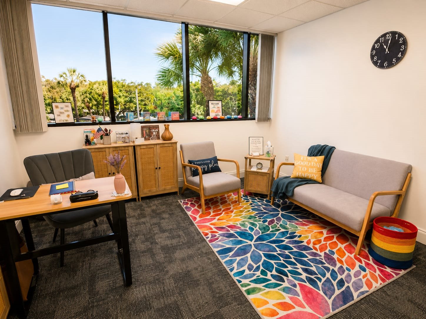 Carol Afonso’s therapy office in Deerfield Beach